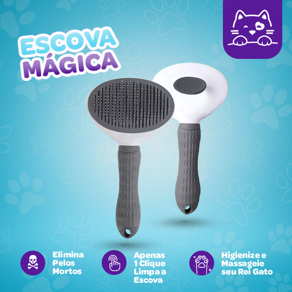 Escova Mágica© Autolimpante Para Gatos - REI GATO #2/1