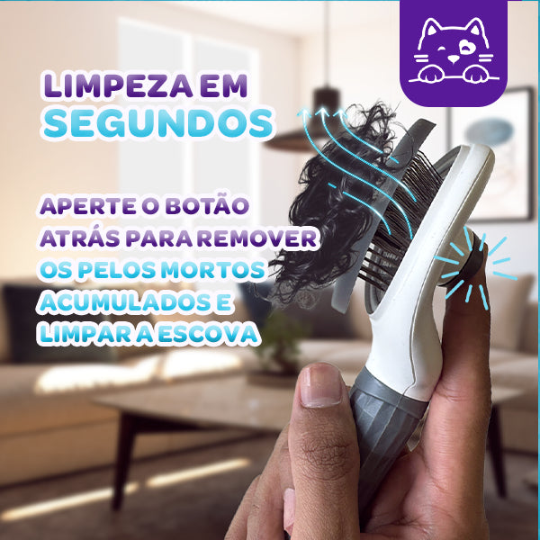 Escova Mágica© Autolimpante Para Gatos - REI GATO #2/1