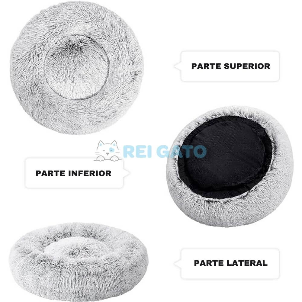 Cama Pet Fofa com Fundo Impermeável - REI GATO©️ + Brinde Exclusivo