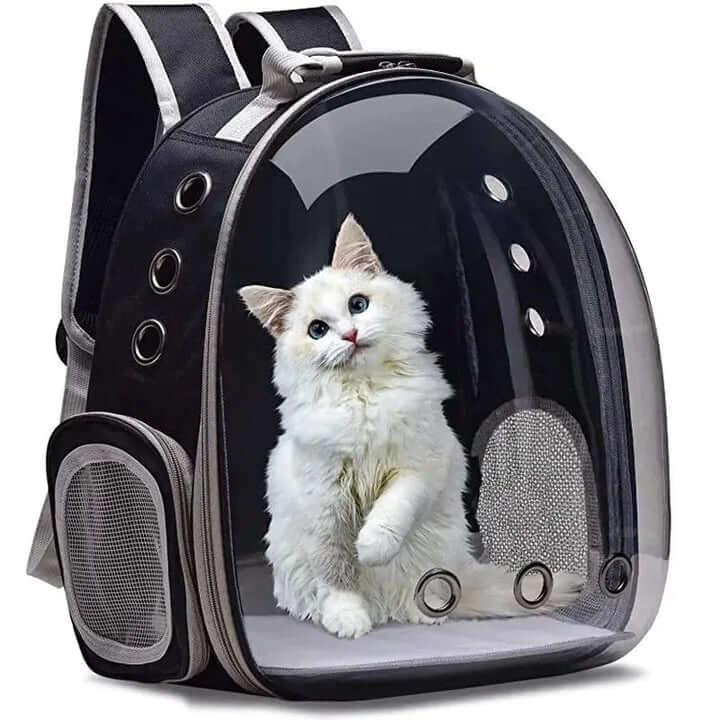 Mochila de Transporte Para Gatos Ventilada - REI GATO©️ + Brinde Exclusivo