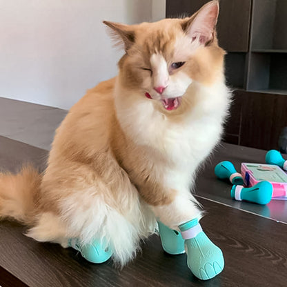 Bota de Silicone para Banho de Gatos sem Arranhões - Rei Gato©
