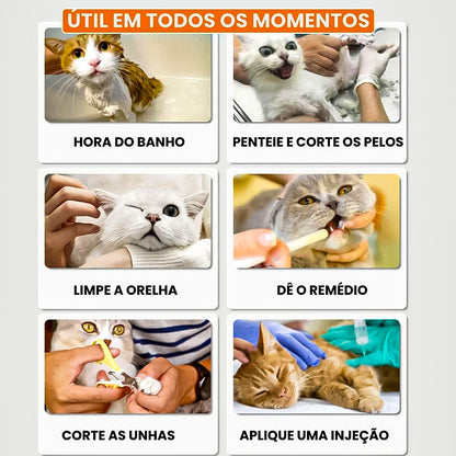 Bota de Silicone para Banho de Gatos sem Arranhões - Rei Gato©
