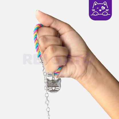 Coleira Personalizada + Plaquinha de identificação - Edição Limitada - Rei Gato©