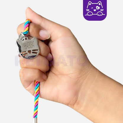 Coleira Personalizada + Plaquinha de identificação - Edição Limitada - Rei Gato©